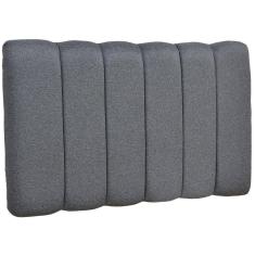 Cabeceira Cama Box Painel Solteiro 100 Cm Dubai W01 Chumbo