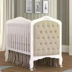 Berço Mini Cama com Capitonê Alegria Espresso Móveis
