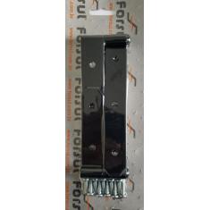 Kit Dobradiça Parafusar N-2 25cm 1 Haste Portão Porteira Preto - Forsu