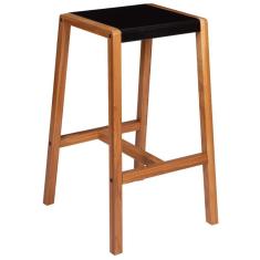 Banqueta Tramontina Verona Em Madeira Teca Com Acabamento Em Verniz Incolor