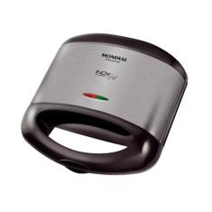 Grill E Sanduicheira Mondial Premium 800W 220V Preto/Inox