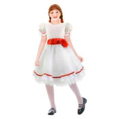 Fantasia Annabelle Infantil Boneca de Mal de Luxo Halloween - Fantasia