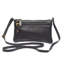 Bolsa Pequena em Couro Feminina Transversal Tiracolo Lateral