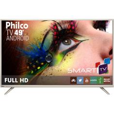 Smart TV LED 49" Philco PH49F30DSGWAC Full HD com Conversor Digital 2 HDMI 2 USB Wi-Fi Android