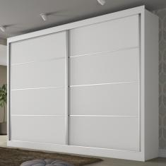 Guarda-roupa Casal Verona Plus 2 Portas 4 Gavetas Branco - Ma