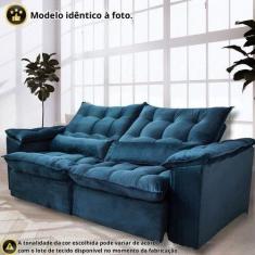 Sofá Retrátil e Reclinável Articulado com 1,90m de Largura e Abertura 