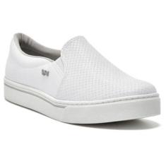Tênis Casual Feminino Slip On Branco Via Marte 016-009-01-Feminino