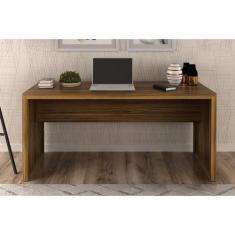 Mesa Secretária Escritório ME4109 Nogal - Tecno Mobili, Nogal