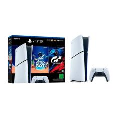 Console Sony PlayStation 5, SSD 825GB, Controle Sem Fio DualSense + 2 Jogos Digitais, Edição Digital-Unissex