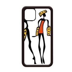 Primitive Africa Totems de dança negra aborígene para iPhone 12 Pro Max Capa para Apple Mini Mobile Case Shell