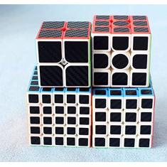 Cubo Mágico Box Moyu 2x2 + 3x3 + 4x4 + 5x5 Carbon