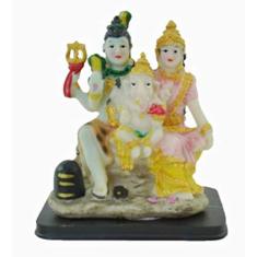 Estatua Imagem de Família Ganesha Importado
