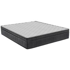 Colchão de Casal Ortobom New Caring com Europillow e Molas Nanolastic 21x138x188cm - Cinza/Branco