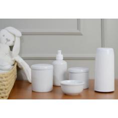 Kit Higiene Porcelana Quarto Bebe Térmica 250 Ml Sabonete - Ciranda Ar