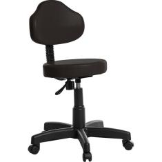 Cadeira Mocho Estética Clinica Plus Rce Cor Marrom Café