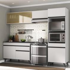 Armário De Cozinha Compacta 4 Peças Mp3692.964 Veneza Branco