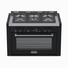 Fogao a Gas de Embutir 5 Bocas Venax Temis Preto 220V