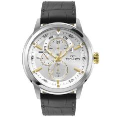 Relógio Technos Masculino Grandtech Prata - 6P57AF/0K