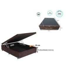 Cama Box Baú Casal Padrão Viúva 128x188 - Jadmax