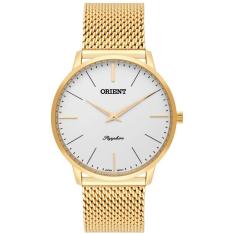 Relógio Masculino Orient Slim Mgsss005 S1Kx Safira Dourado