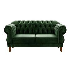 Sofá Fixo Duquesa Chesterfield 2 Lugares Namoradeira Classico Retrô - 