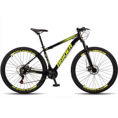 Bicicleta 29 Raider Z3X Pro 21V Freio a Disco e Suspensão Quadro Alumínio MTB