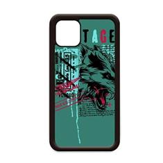 Graffiti Street Wolf Blood Illustration Pattern para iPhone 12 Pro Max Capa para Apple Mini Mobile Case