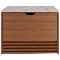 Balcao Gabinete 1 Gaveta Ripada - Bn3613 Amendoa