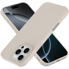 Amytor Capa projetada para iPhone 16 Pro Max, capa de silicone ultrafina à prova de choque com forro de microfibra macio antiarranhões, [proteção aprimorada da câmera] Capa de celular para 16 Pro Max,