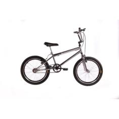 Bicicleta Aro 20 Cromada Freios V-brake Infantil Cross - DNZ, Azul