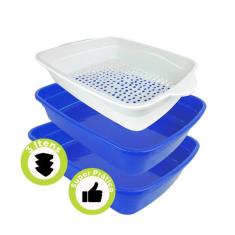 Caixa Areia Furba Gatos Média Com Grade Não Precisa De Pá - Viu Pet