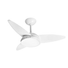 Ventilador De Teto Tron Lykan Led 3 Pás Branco 127v