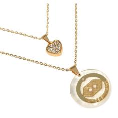 Colar Duplo Curso Profissão Administração Folheado 18k - Milena Folhea