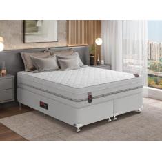 Cama Box + Colchão Castor King Niponpedic One Face Pocket 193x203x60cm
