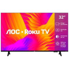 Smart Tv AOC 32" ROKU LED HD Wi-Fi 32S5155 Bivolt, 32"