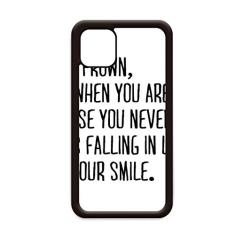 Capa Poetry Never Frown Always Smile para iPhone 11 Pro Max para Apple Mobile Case Shell