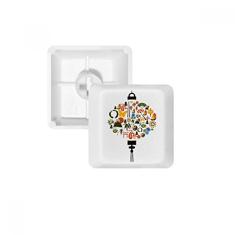 Fan Butterfly Taiji bule de chá de montanha teclado mecânico PBT kit de atualização para jogos