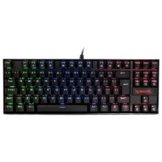 Teclado mecanico usb gamer kumara rgb switch outemu blue redragon k552