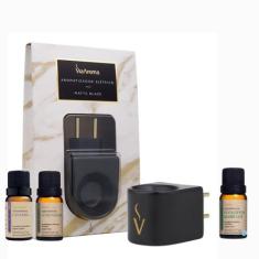 Difusor Elétrico Via Aroma e 3 Óleo Essencial Lavanda - Lemongrass - E