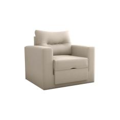 Sofa Cama Marlene Solteiro Com Abertura Manual Frontal - Matrix, Bege