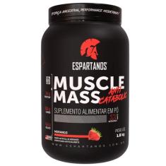 Muscle Mass Hipercalórico 1800g - Espartanos Suplementos,  Morango