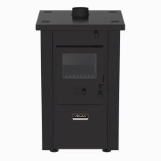 Calefator a Lenha Venax Vulcano Dupla Combustao Preto