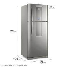 Geladeira/Refrigerador Frost Free Electrolux Inox 553L Infinity (Df82x