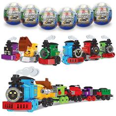 Anditoy 6 Pack Ovos de Páscoa com Brinquedos de Blocos de Construção de Trem