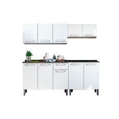 Kit de Cozinha Modulada 4 Peças Evidence  (2 Armários + 2 Balcões) C4P58 Branco - Bertolini