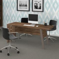 Mesa para Escritório 1,63m 2 Gavetas Várias Cores ME4122 Tecno Mobili,