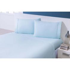 Jogo Lençol 4 Peças Cama Viúva 1,88mx1,28mx30cm 100% Algodão 180 Fios 