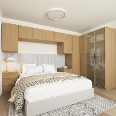 Guarda-Roupa Modulado de Canto 8 Peças 10 Portas Jade Cabecasa Madeiramadeira Avelã