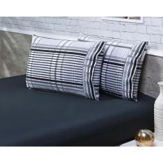 Jogo Lençol Solteiro King 2 Peças 2,03X0,96X30Cm 180 Fios