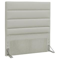 Cabeceira Solteiro 90cm Greta Sintético Bege - Mpozenato